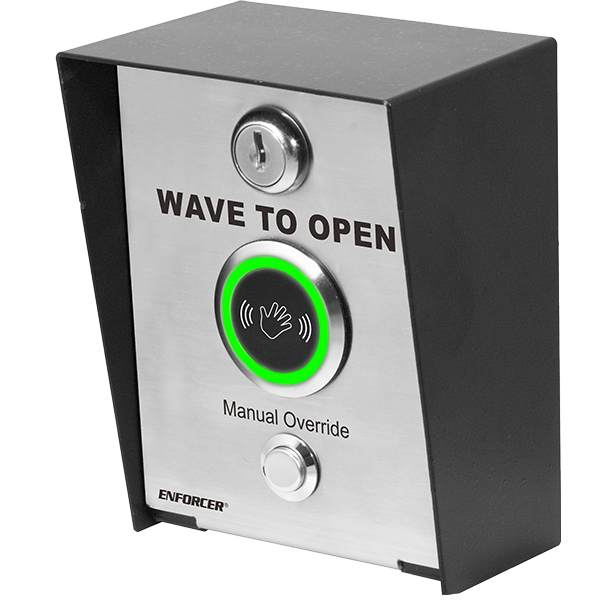 Post-Mount Wave-to-Open Sensor with Access Box