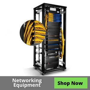 Networking equipment , this includes this such as switches , racks cabinets and patch pannels in order to produce a network system. We also sell servers and other things to go into the racks as well here at Advantage Electronics Wire & Cable 