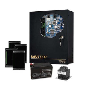 Kantech | EK-400-MTSG Access Control Expansion Kit, 7-Piece, (1) KT-400 Controller, (4) KT-SG-MT Readers, (1) TR1675 Transformer, (1) KT-BATT-12 Battery