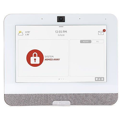 Qolsys | IQP4003 IQ Panel 4 Security/Home Automation Control Panel (Verizon), PowerG + 345MHz, 7" All-in-One Touchscreen, White