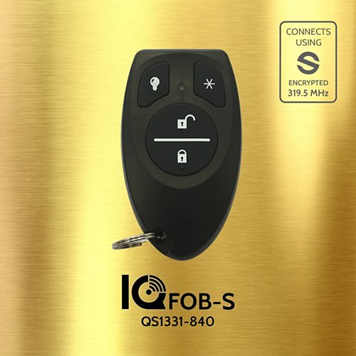 Qolsys | QS1331-840 IQ Fob-S, Wireless S-Line Encrypted Remote Alarm Keyfob