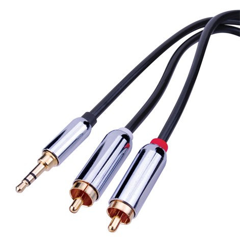 Vanco | Premium 3.5 mm to Dual RCA Stereo Cables
