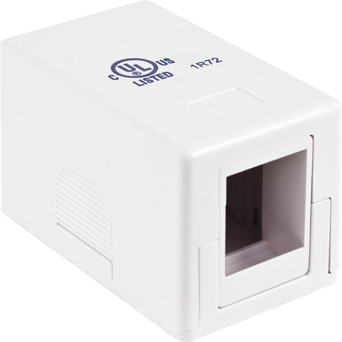 Surface Mount, 1-Port, No Jack, White