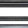 Blank Patch Panel, 48 Port, with Cable Manager, Black