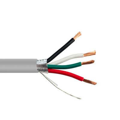 22/4 Shielded Security, Gray CMR . 22 Gauge 4 Conductor Stranded cable , Riser rated with Gray Jacket. We are a full solution low voltage distributor . Advantage Electronics Wire & Cable stocks Security , Fire , Network, & Access Control Wire as well as materials ; Cameras, maglocks, faceplates and many other parts for your next low voltage project!	