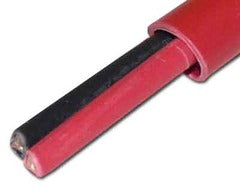 ADC Fire Alarm Cable, FPLP (Plenum) 14/2, Unshielded, Solid, 1000' Reel, Red Jacket with *Black Stripe*