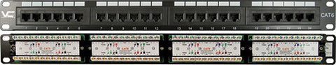 CAT6 24 Port 110 IDC Patch Panel | 1U