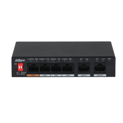 Dahua | 6-Port 10/100Mbps Unmanaged Desktop Switch with 4 PoE Ports