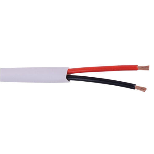 18 AWG 2 Conductor Shielded CMP , White Jacket – Advantage