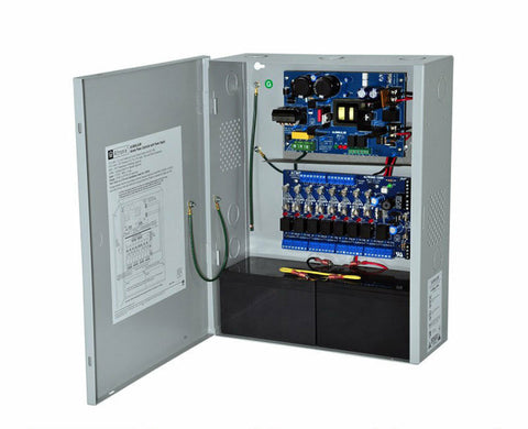 Access Power Controller w/ Power Supply/Charger, 8 Fused Relay Outputs, 12/24VDC @ 6A, FAI, 115VAC, BC400 Enclosure