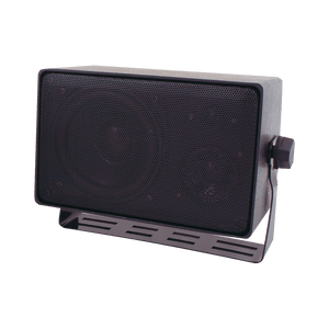 Weather Resistant 3 Way Speakers w/ Transformer Black