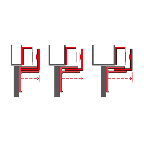 "Z" Bracket for 1,200-lb Series Electromagnetic Locks (Indoor)