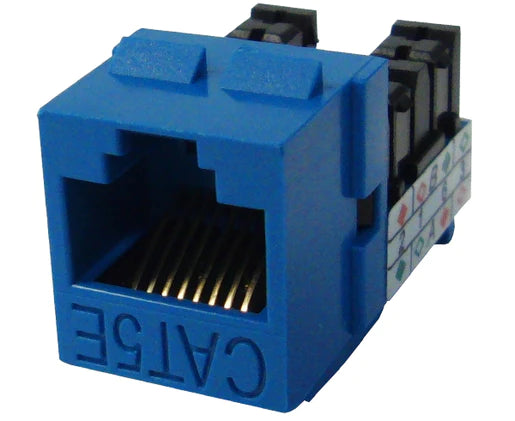 CAT5E RJ45 Keystone Jack, Unshielded, MIG+, High Density