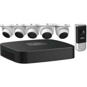 Five (5) 4 MP Eyeball Network Cameras, One (1) WiFi Video Doorbell, One (1) 8-channel 4K NVR, Cameras , Speco , Illustra , kits , NVR's , 2MP, 4MP, 6MP , many cameras are stocked in Advantage Electronics Wire & Cable , Marietta , Georgia , Atlanta 