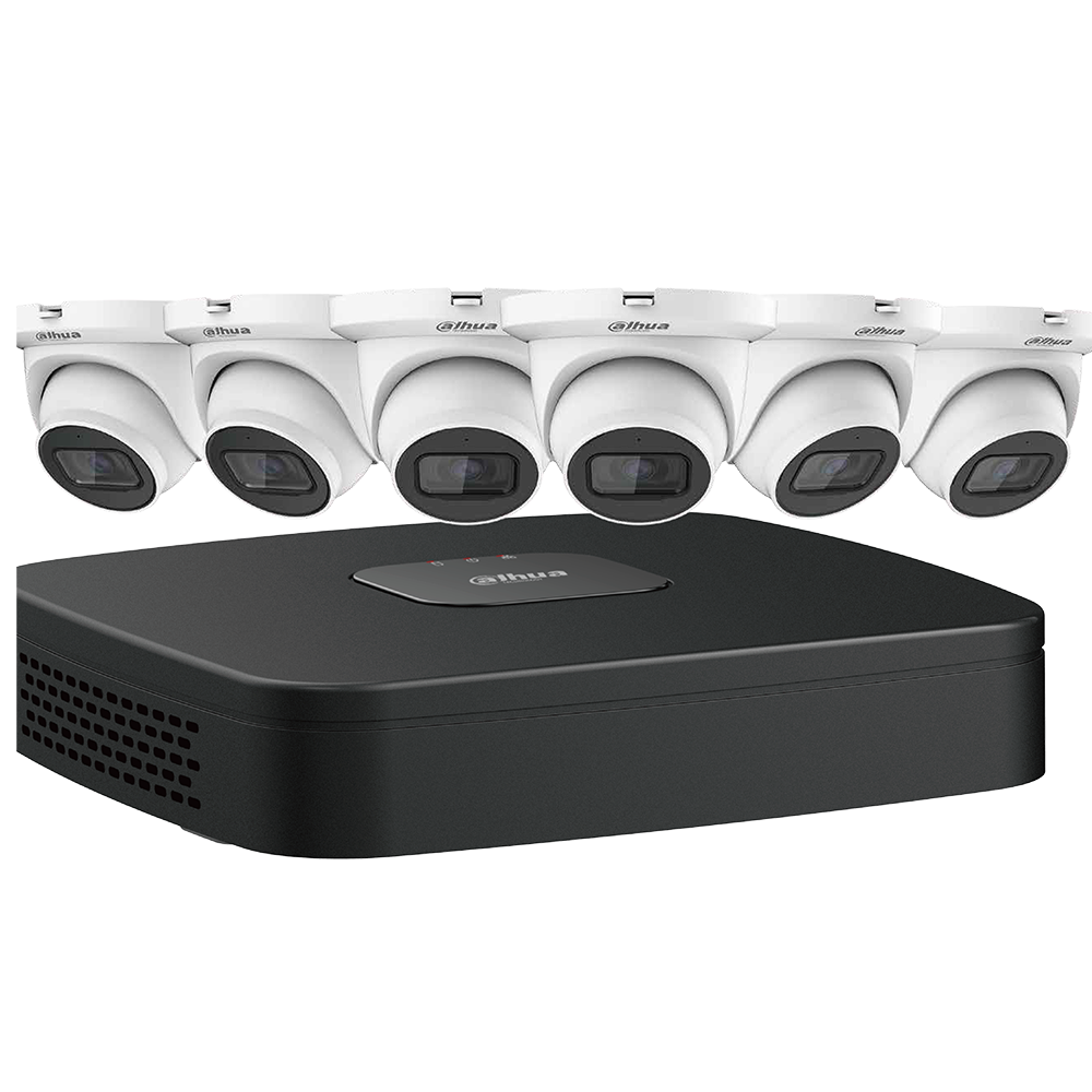 Six (6) 4 MP Eyeball Network Cameras with One (1) 8-channel 4K NVR,  Speco , Illustra , kits , NVR's , 2MP, 4MP, 6MP , many cameras are stocked in Advantage Electronics Wire & Cable , Marietta , Georgia , Atlanta , Low Voltage , Local Delivery 