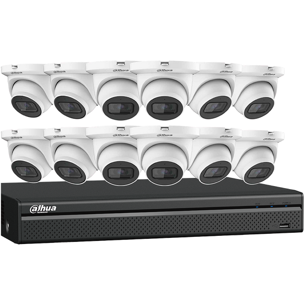 12 x 4 MP Eyeball Network Cameras with One (1) 16-channel 4K NVR, Cameras , Speco , Illustra , kits , NVR's , 2MP, 4MP, 6MP , many cameras are stocked in Advantage Electronics Wire & Cable , Marietta , Georgia , Atlanta , Low Voltage , Local Delivery 