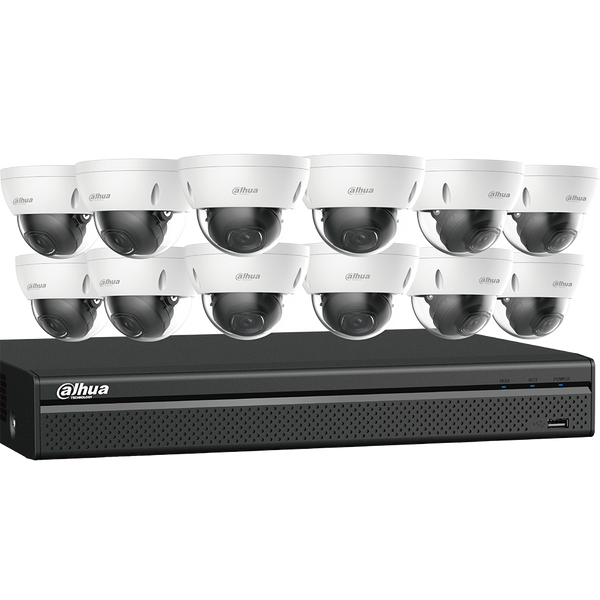 12 4K Dome Network Cameras with One (1) 16-channel 4K NVR, Speco , Illustra , kits , NVR's , 2MP, 4MP, 6MP , many cameras are stocked in Advantage Electronics Wire & Cable , Marietta , Georgia , Atlanta , Low Voltage , Local Delivery 