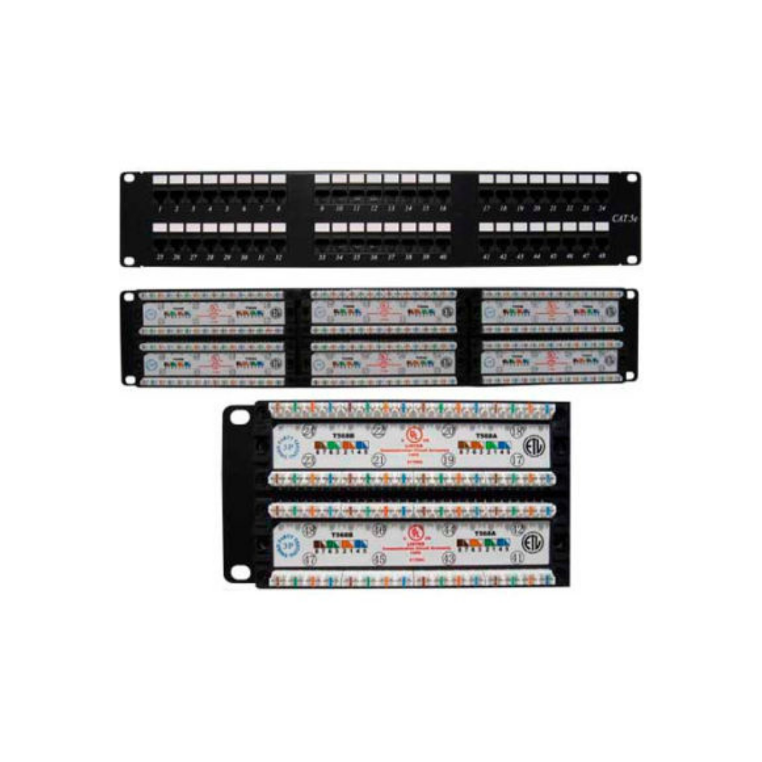 CAT6 48 Port, 110 IDC Patch Panel | 2U