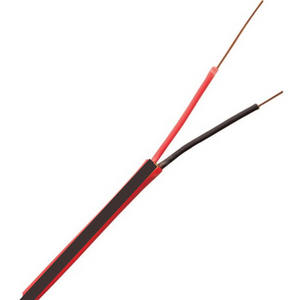 14/2 Fire Alarm , Black Stripe FPLP , Plenum Rated Fire Alarm Wire , Red Coat with black strip wire. 
