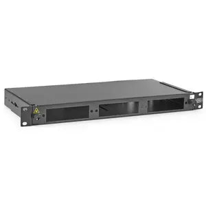 FER Rack Mount Interconnect Enclosure, 1U, 24 LC Duplex, Black