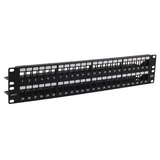Copper Solutions, Patch Panel, Unloaded, NetSelect, 48-Pair, 19" Width X 3.5" Height