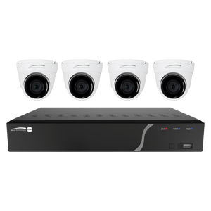 4Ch H.265 NVR with 4 Outdoor IR 5MP IP Cameras, 2.8mm fixed lens, 1TB- KIT