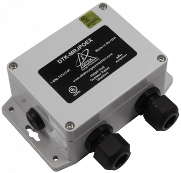 Power over Ethernet Surge Protector for Outdoor Applications