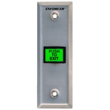 Slimline LED-Illuminated RTE Wall Plate, Built-in Timer , Enforcer Push to exiti button, Advantage Electronics Wire & Cable , Low Voltage , Access Control , Seco-Larm 