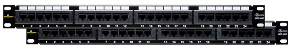 Category 5e and Category 6, 24-Port Universal Patch Panels