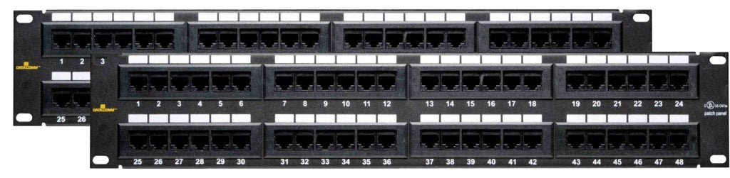 Cat 5e Universal 48 Port Patch Panel