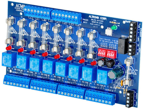 Access Power Controller, 8 Fused Relay Outputs, FAI, Board