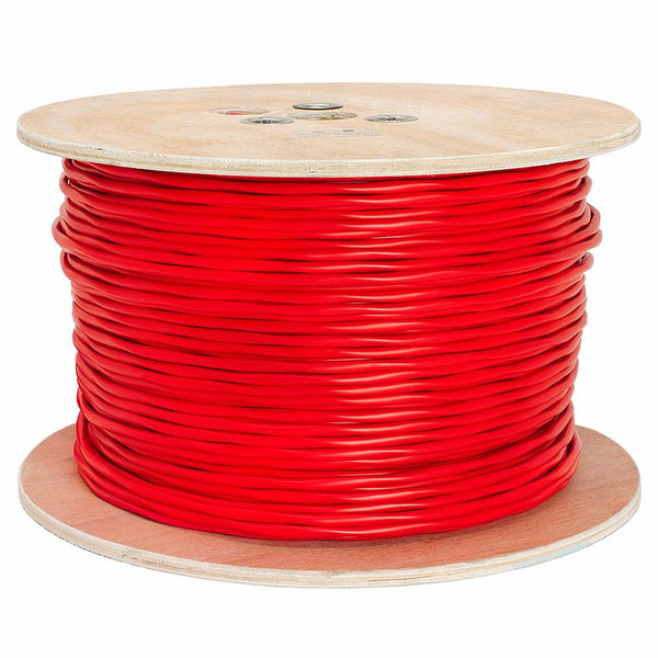 18/4 Fire Alarm , Red FPLR. 18 Gauge 2 Conductor Solid Copper Riser rated with a Red Jacket. Fire Alarm Cable 18/4 . We are a full solution low voltage distributor . Advantage Electronics Wire & Cable stocks Security , Fire , Network, & Access Control Wire as well as materials ; Cameras, maglocks, faceplates and many other parts for your next low voltage project!