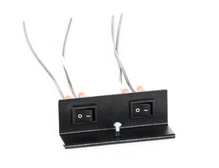 Dual Power ON/OFF Rocker Switches with Mounting Bracket